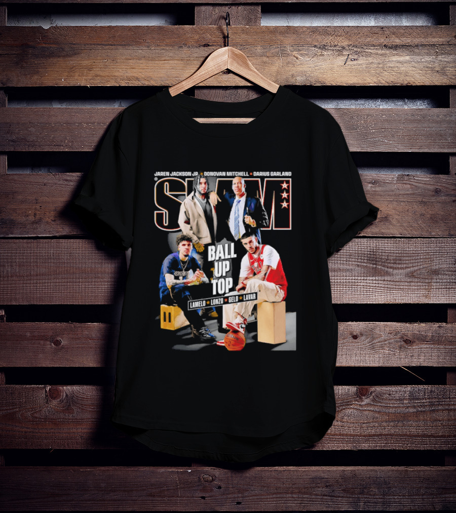 Slam Magazine Ball Up Top LaMelo Lonzo Gelo LaVar Chicago Bulls Legends T-Shirt
