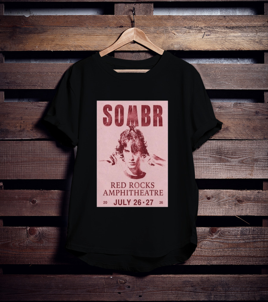 SOMBR Red Rocks Amphitheatre July 26 27 2026 T-Shirt