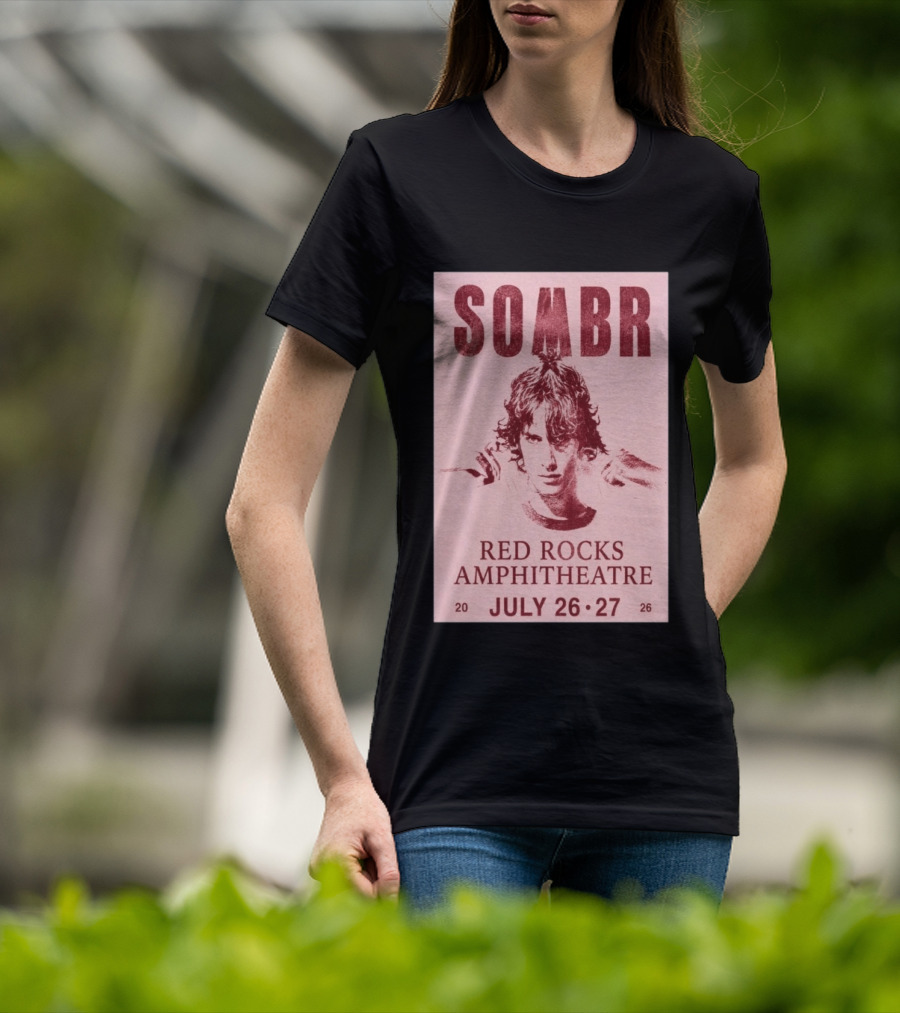 SOMBR Red Rocks Amphitheatre July 26 27 2026 T-Shirt