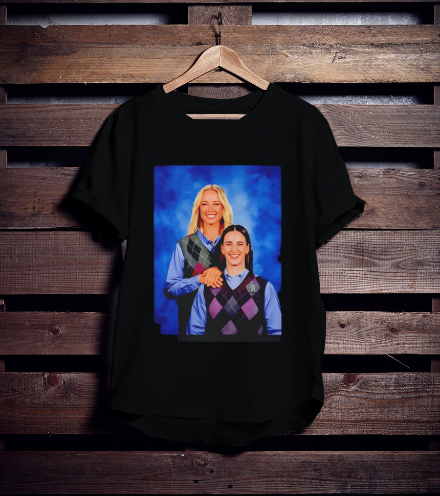 Sophie Cunningham Vs Caitlin Clark Step Brothers Portrait Style Sports Rivalry T-Shirt