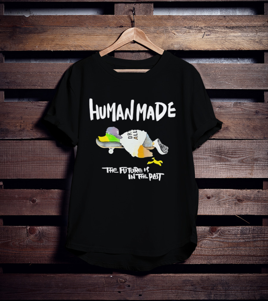 Human Made The Future Is In The Past Duck Skateboard T-Shirt