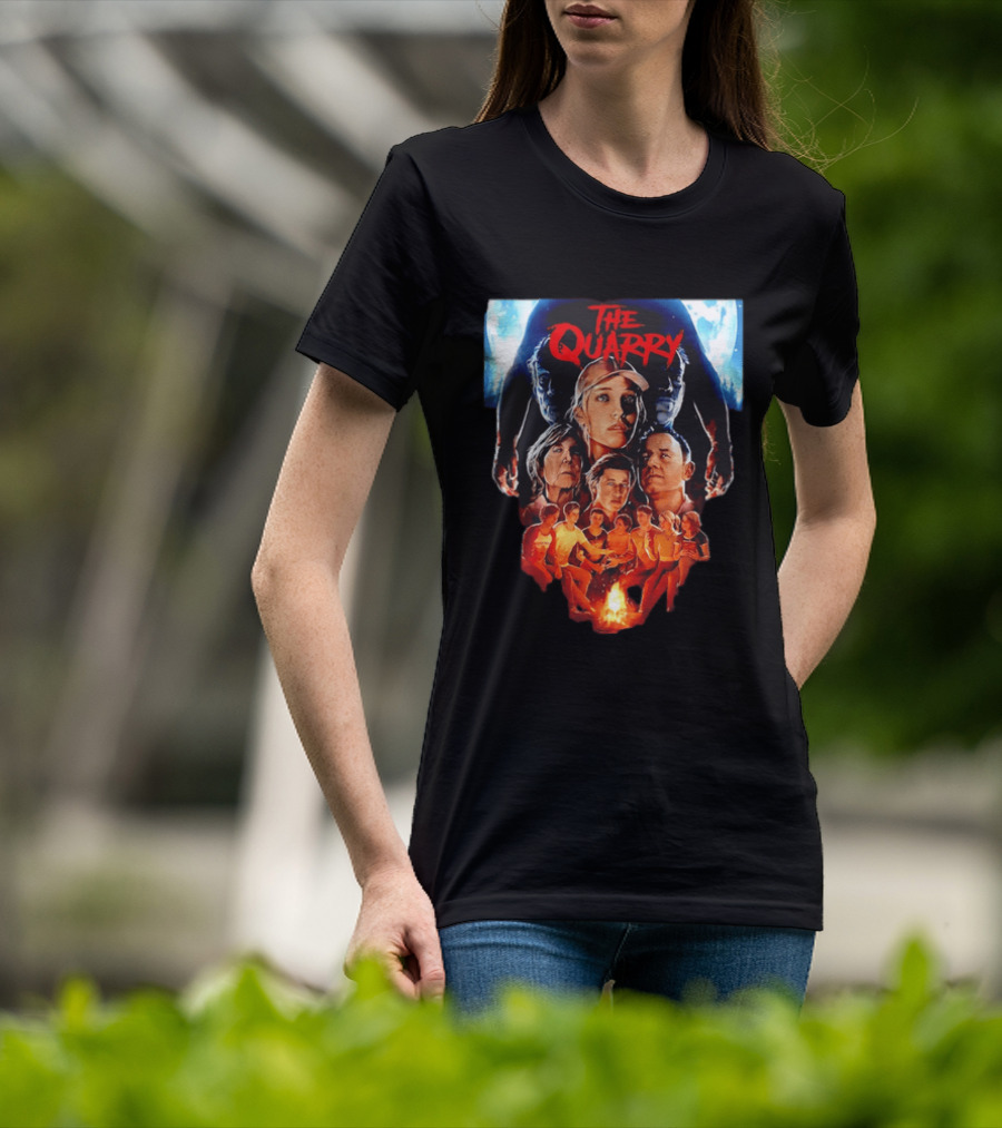 The Quarry Movie Cast Campfire Scene With Moonlit T-Shirt