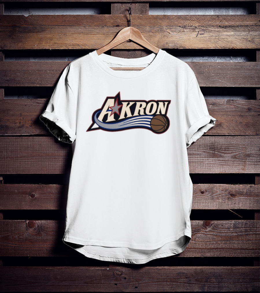 Akron Zips University Of Akron Philadelphia 76ers Basketball Star T-Shirt