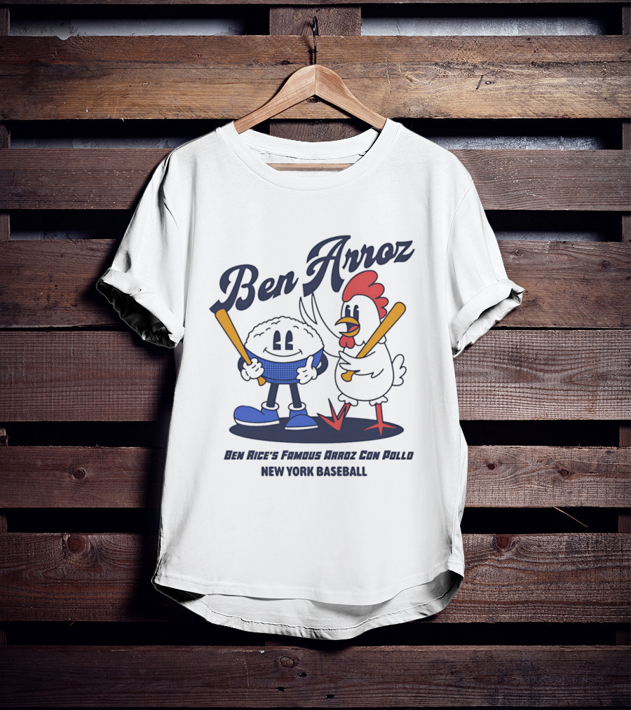 Ben Arroz New York Baseball Arroz Con Pollo Players T-Shirt