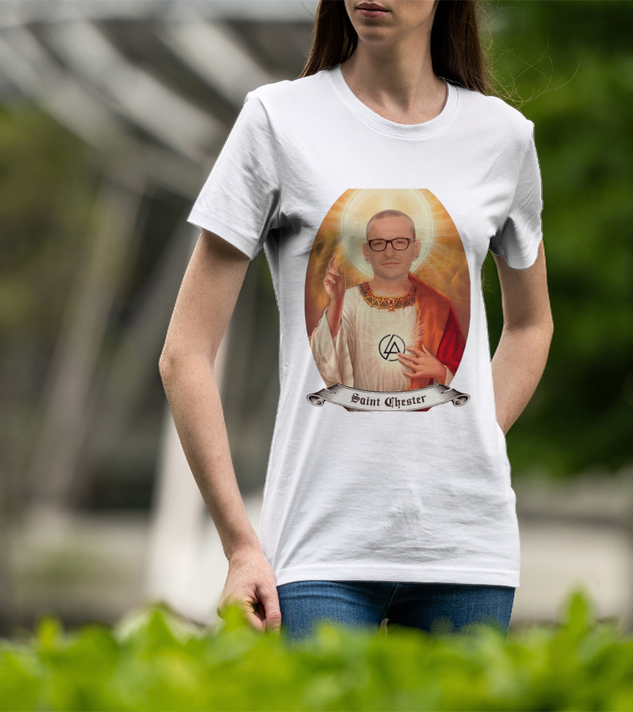Chester Bennington Saint Chester Linkin Park Memorial T-Shirt