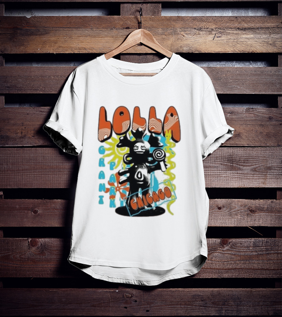 Lollapalooza Festival Lolla Grant Park Chicago Lineup July 30 Aug 2 2026 T-Shirt
