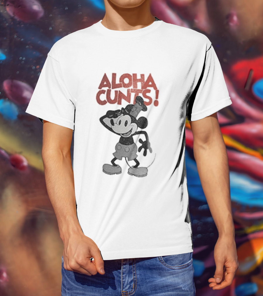 Aloha Cunts Mickey Saying Hello T-Shirt