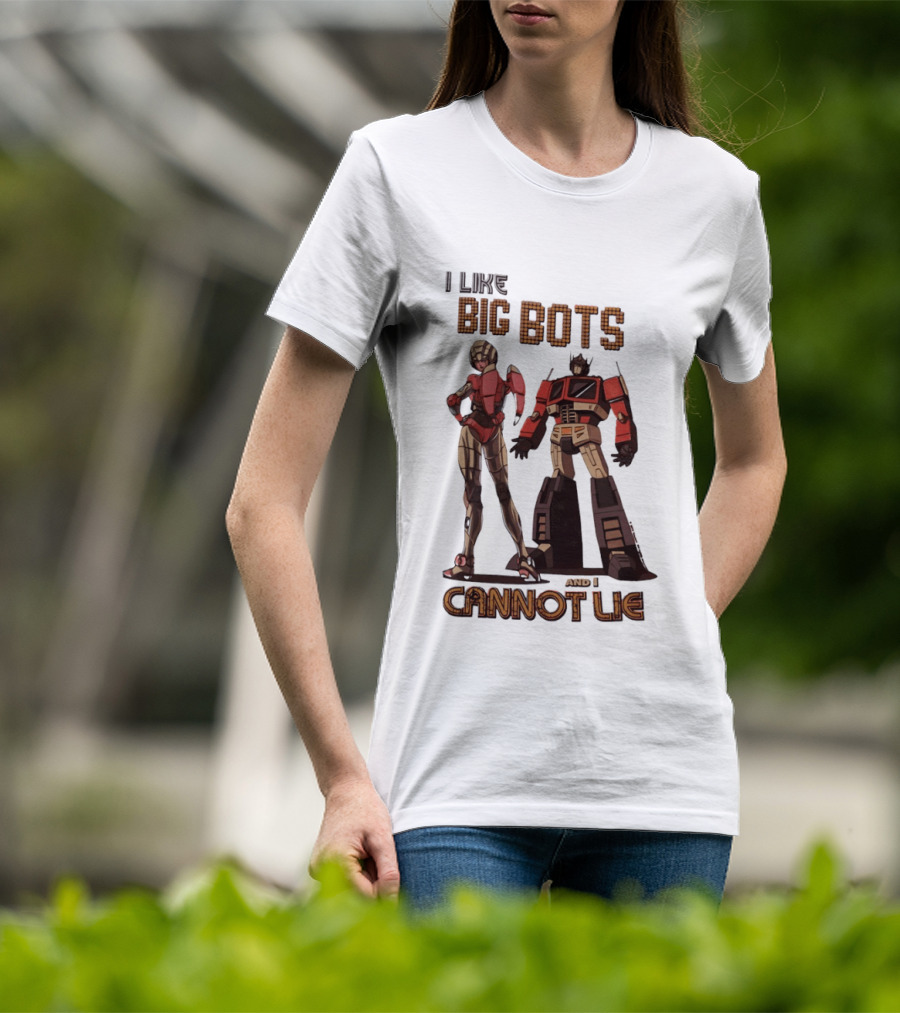 I Like Big Bots And I Cannot Lie Optimus Prime Elita One Transformers Generation 1 T-Shirt