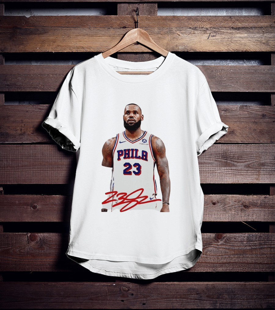 Philadelphia 23 LeBron James NBA Jersey Philly Arrival T-Shirt