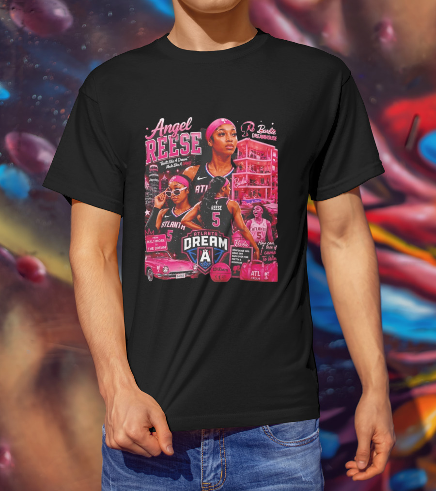 Angel Reese Barbie Dreamhouse Atlanta Dream Basketball Dawg Confidence Dominant T-Shirt