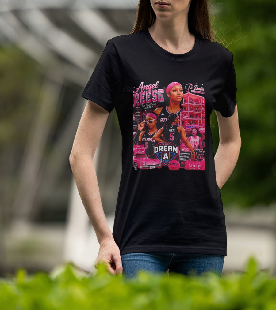 Angel Reese Barbie Dreamhouse Atlanta Dream Basketball Dawg Confidence Dominant T-Shirt