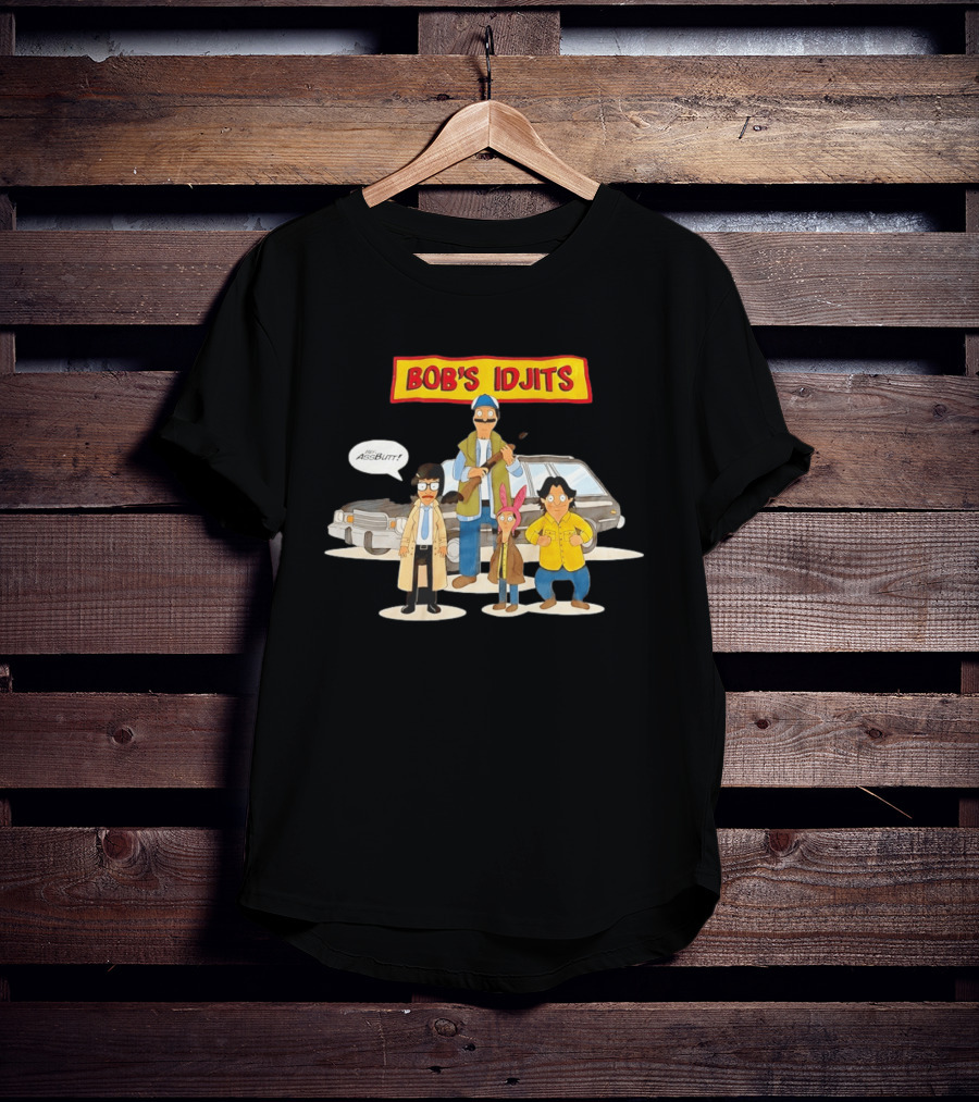 Bob's Idjits Hey Assbutt Cartoon Mashup T-Shirt