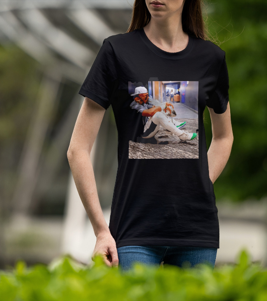 Jalen Hurts Philadelphia Eagles Smoking Trophy Cigar Celebratory Moment T-Shirt