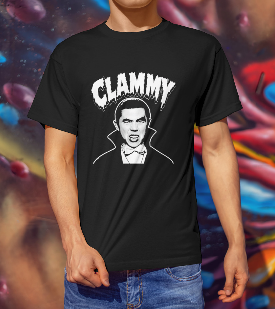 Clammy Dracula Vampire Halloween Costume T-Shirt