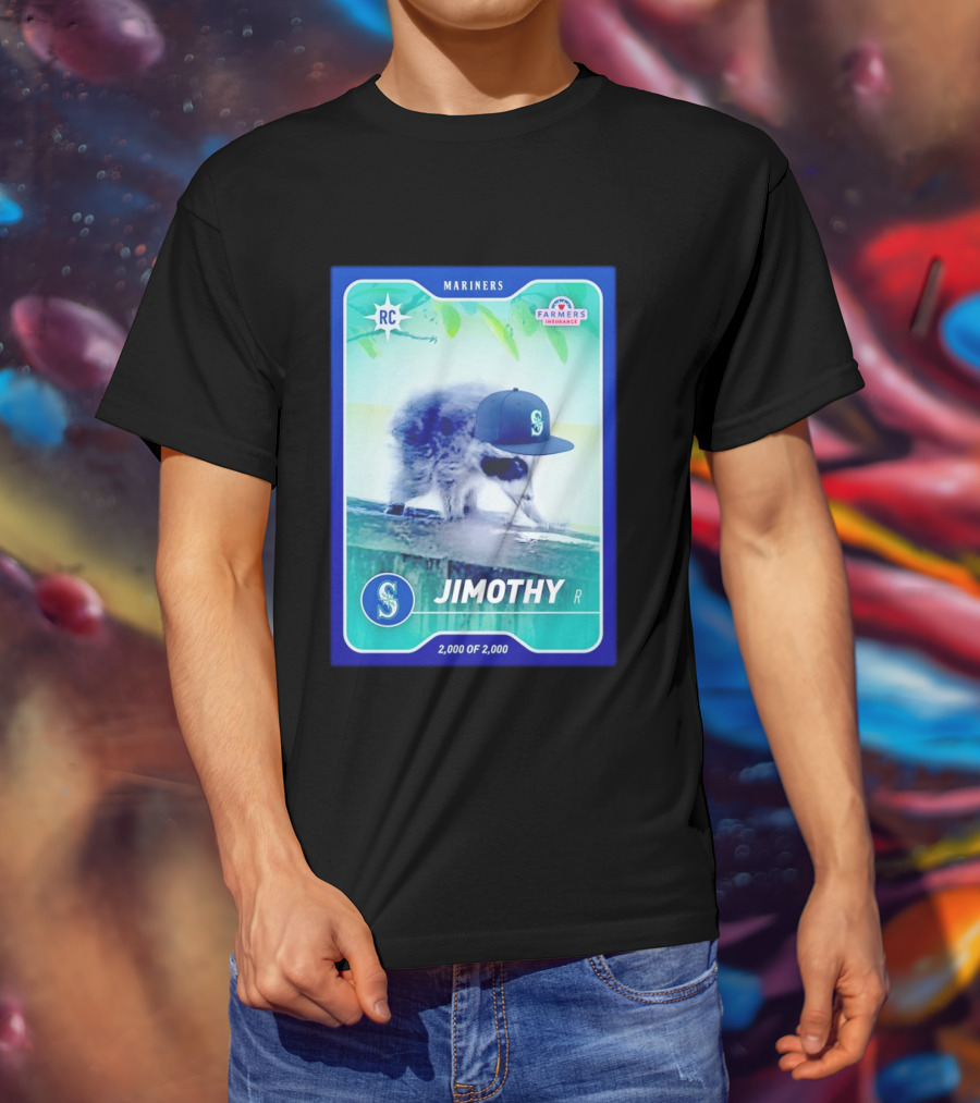 Seattle Mariners Jimothy Night Farmers Insurance Rookie Card 2000 Of 2000 T-Shirt