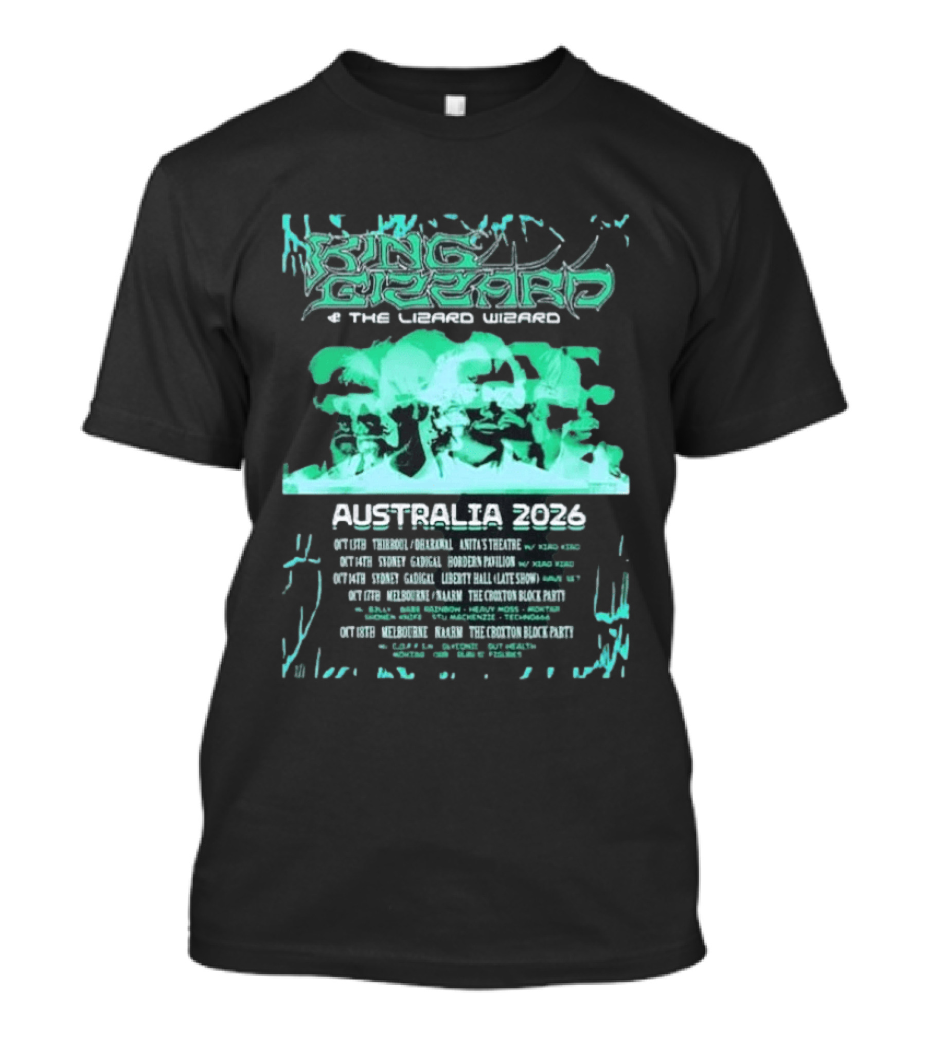 King Gizzard And The Lizard Wizard Australia 2026 Tour Chevalier Darwin Paddo Liberty Hall The Croxton Hotel T-Shirt