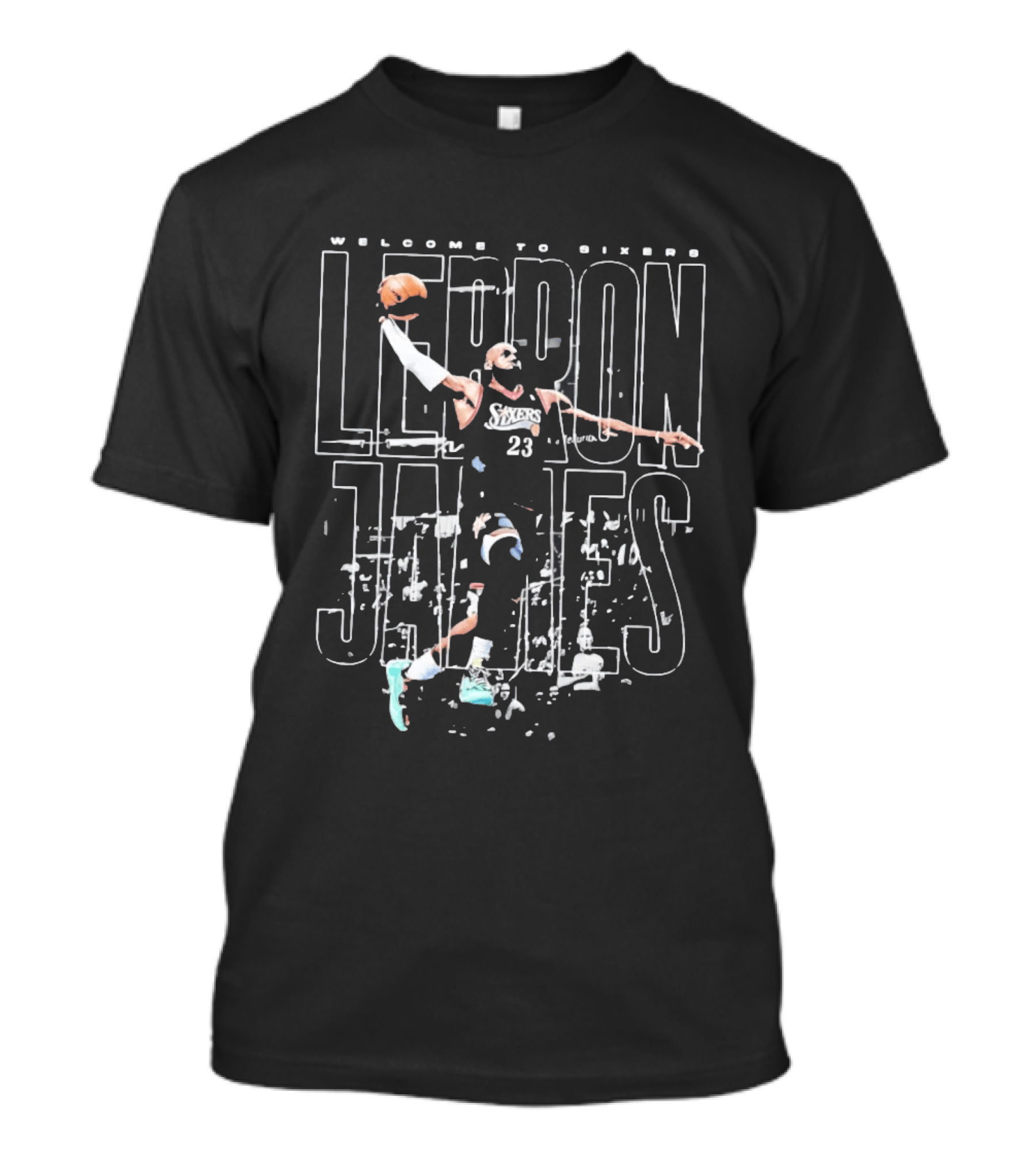 Welcome To Sixers LeBron James Philadelphia 76ers Bootleg T-Shirt