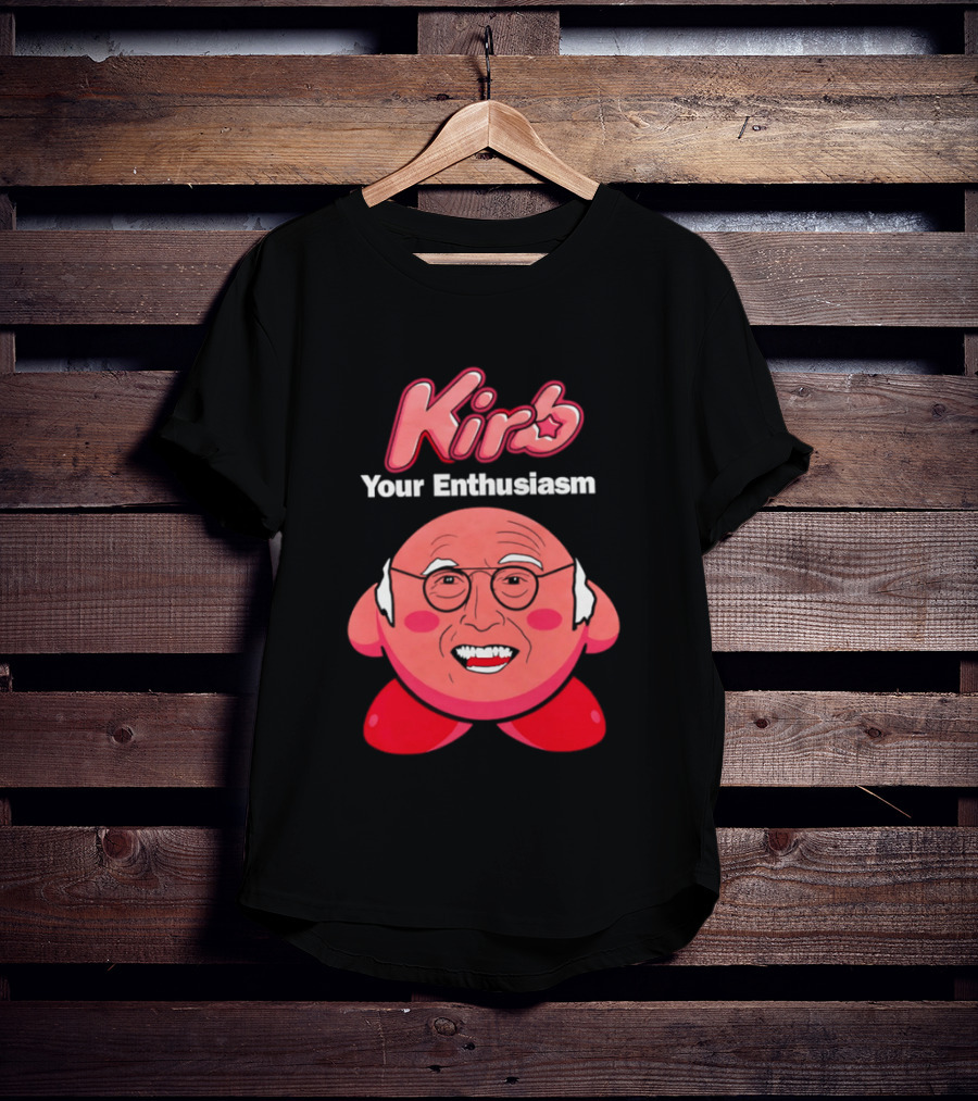 Kirb Your Enthusiasm Kirby Larry David T-Shirt