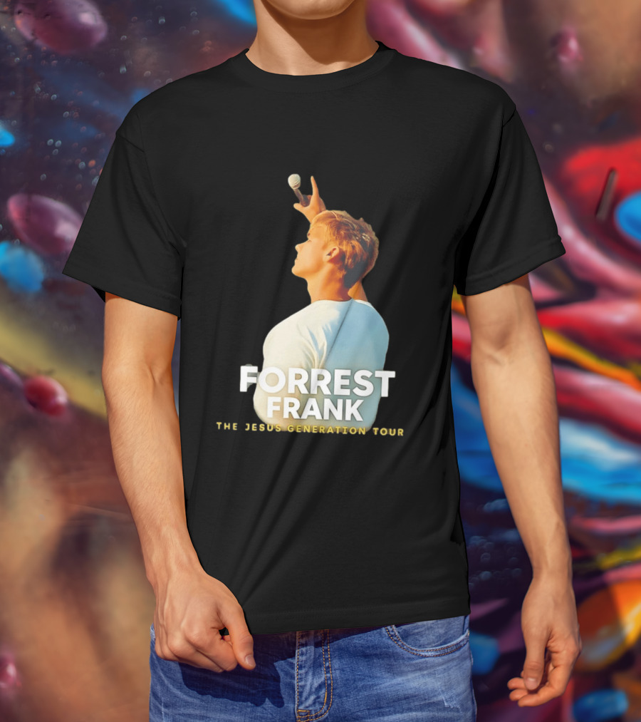 Forrest Frank The Jesus Generation Tour Microphone Pose T-Shirt