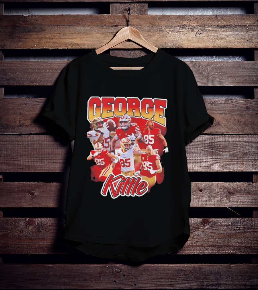 George Kittle 90s Bootleg Vintage Style Football Fan Collection T-Shirt