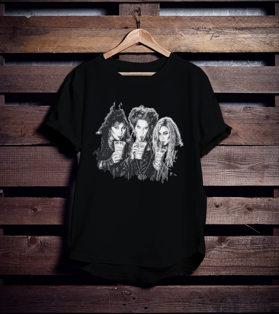 Hocus Pocus Sanderson Sisters Mary Winifred Sarah Iced Coffee Disney Halloween 2026 T-Shirt