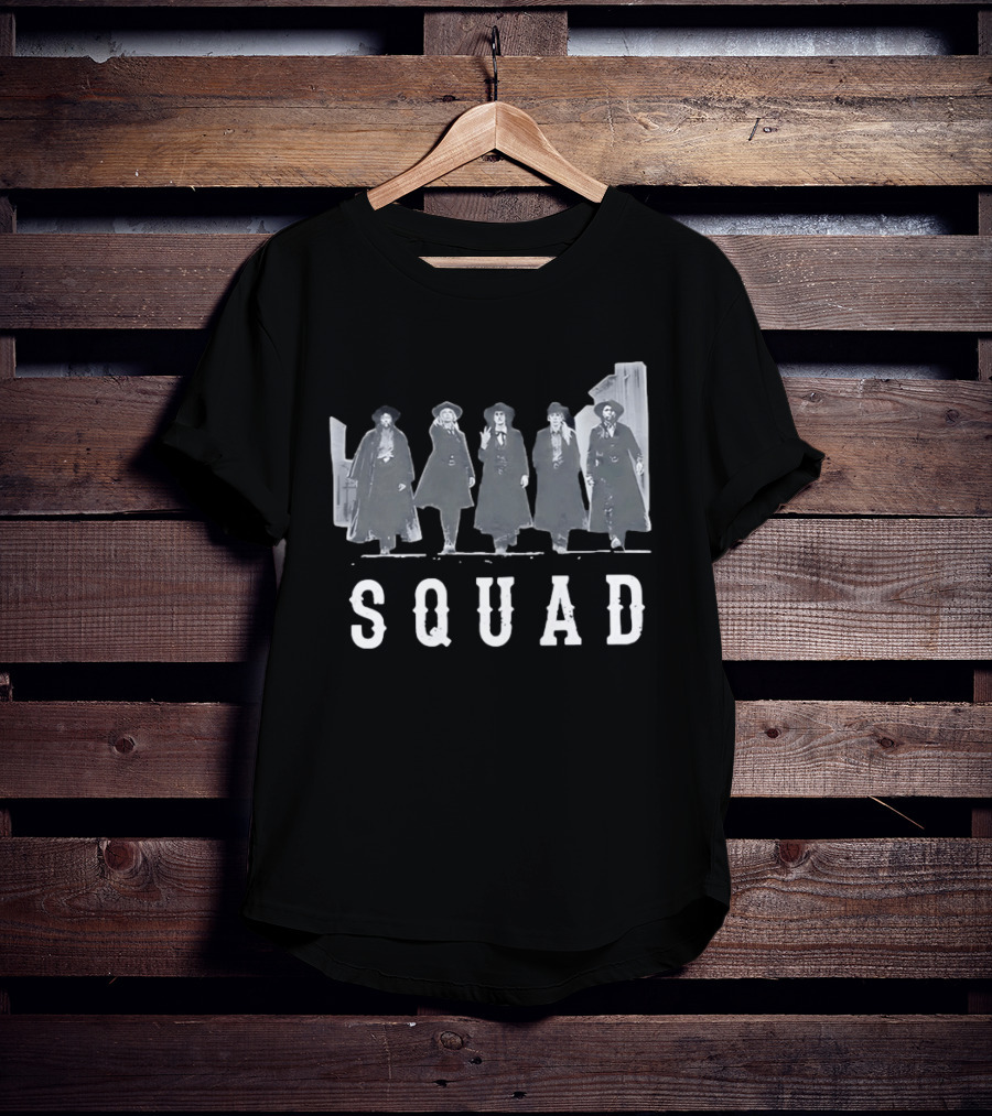 SQUAD Western Movie Characters Clint Eastwood Cowboy T-Shirt