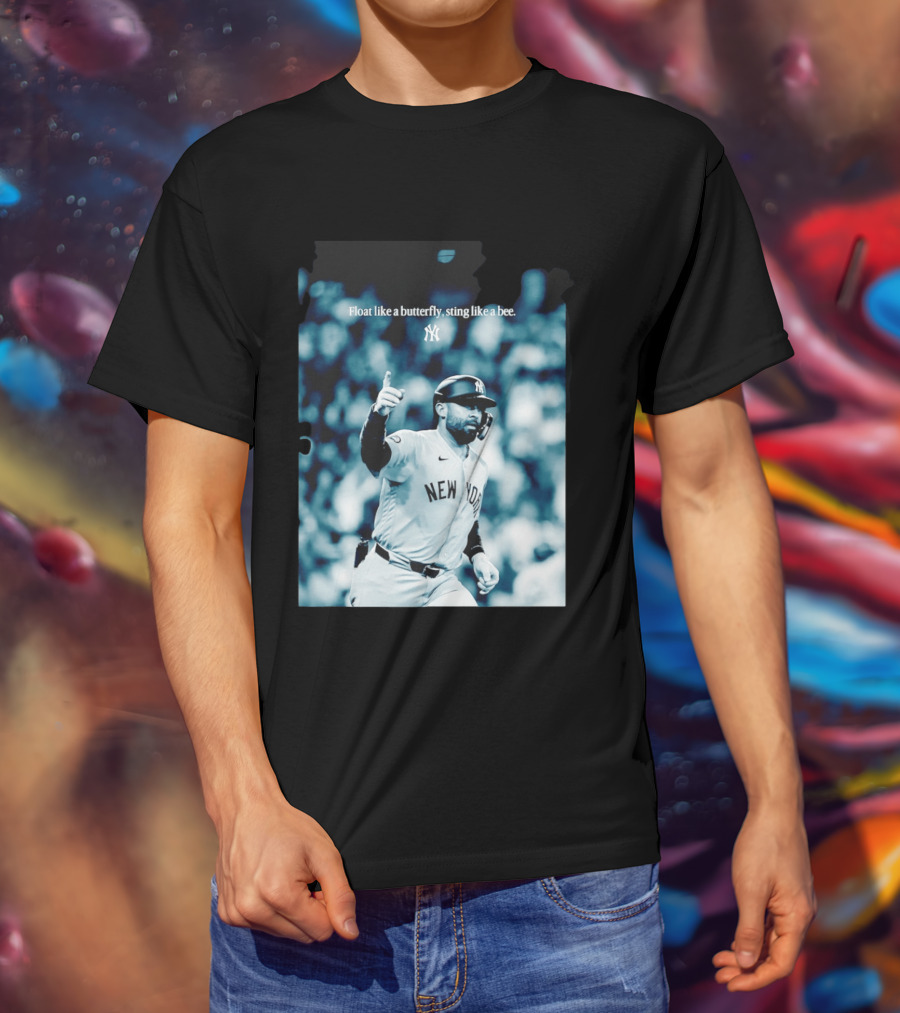 New York Yankees Float Like A Butterfly Sting Like A Bee T-Shirt