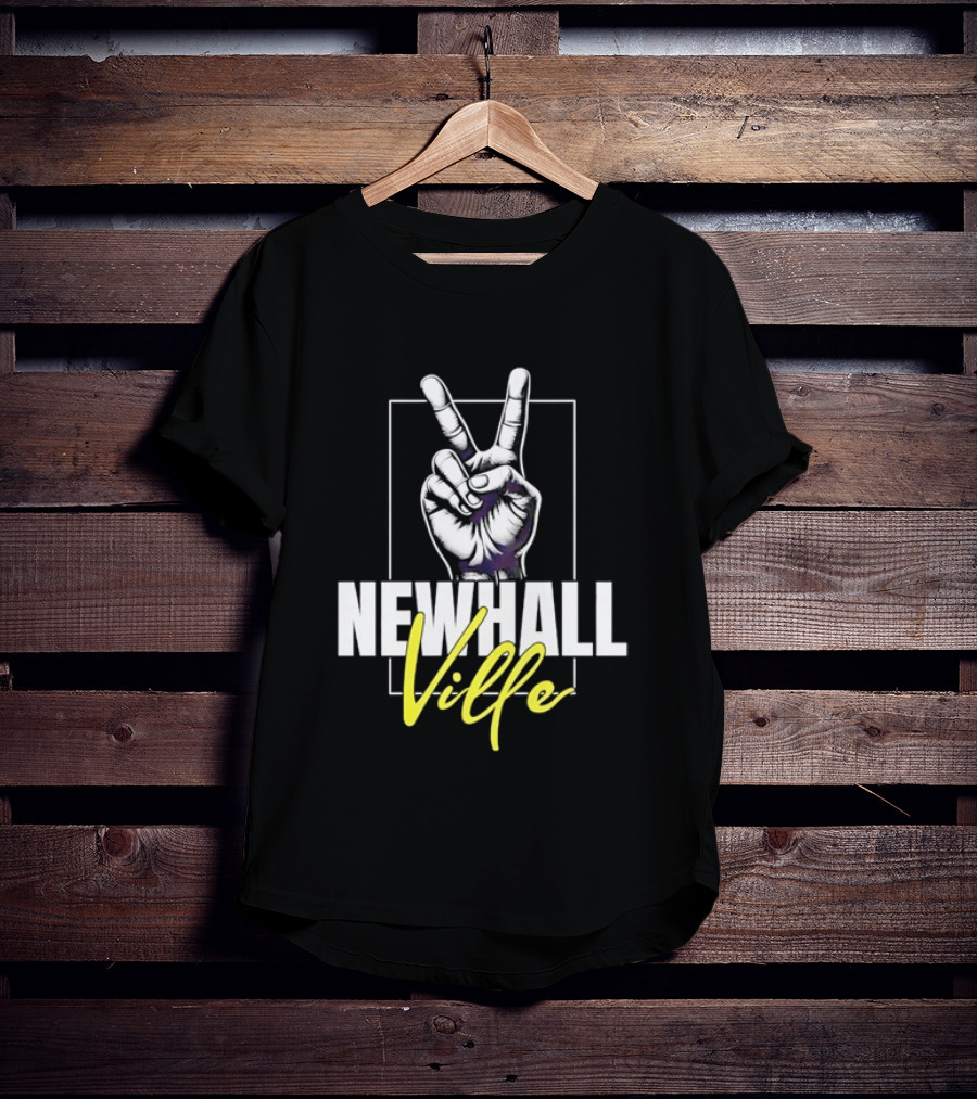 Newhall Ville Peace Gesture Hand T-Shirt
