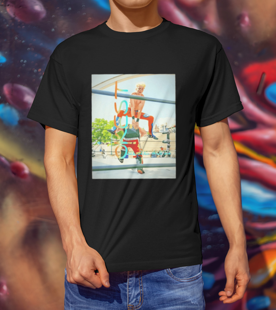 OKest Leapfrog In The World Wrestling Event Colorful Spectacle T-Shirt
