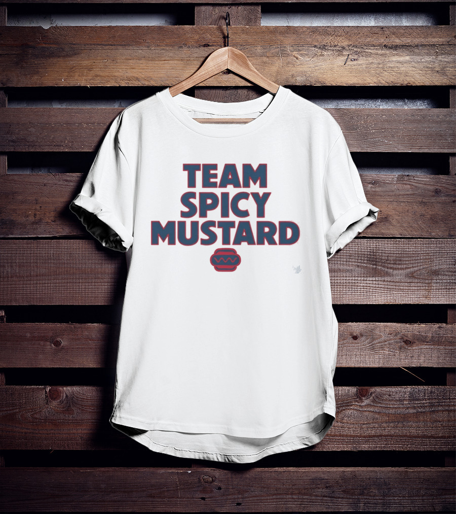 Team Spicy Mustard Hot Dog Condiment Foodie Fun T-Shirt