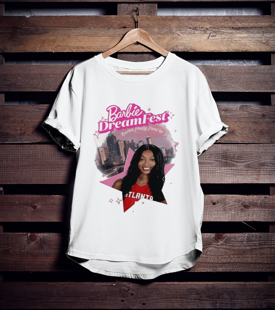 Barbie Dream Fest Angel Reese Atlanta Dream Basketball Barbie Finally Found Her Dream T-Shirt