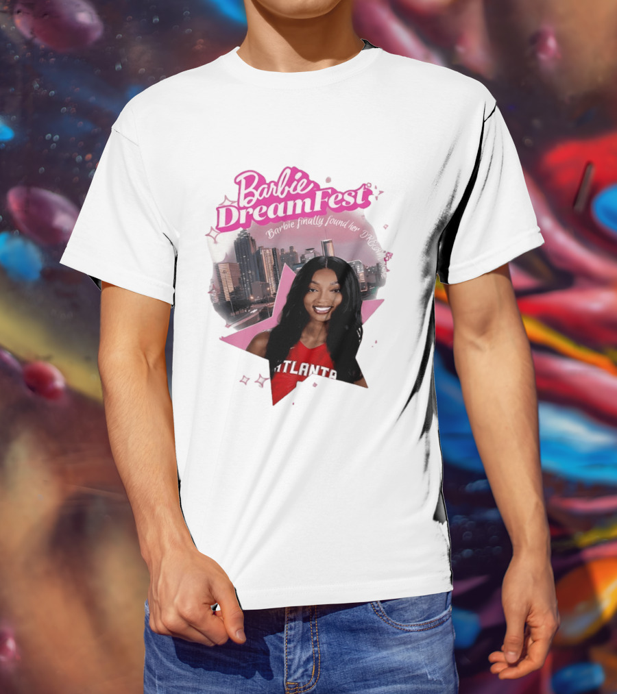 Barbie Dream Fest Angel Reese Atlanta Dream Basketball Barbie Finally Found Her Dream T-Shirt