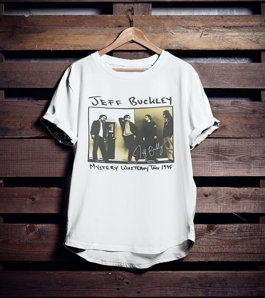 Jeff Buckley Mystery Whiteroy Tour 1995 Signature Image T-Shirt