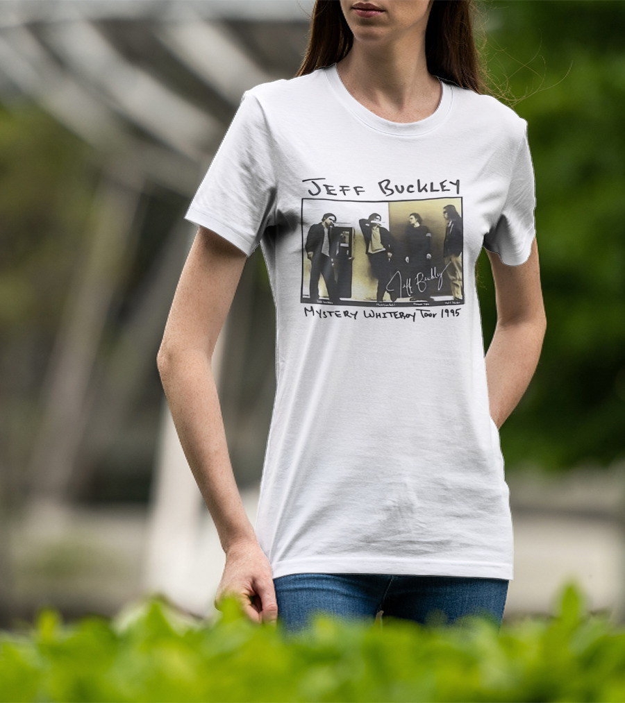 Jeff Buckley Mystery Whiteroy Tour 1995 Signature Image T-Shirt