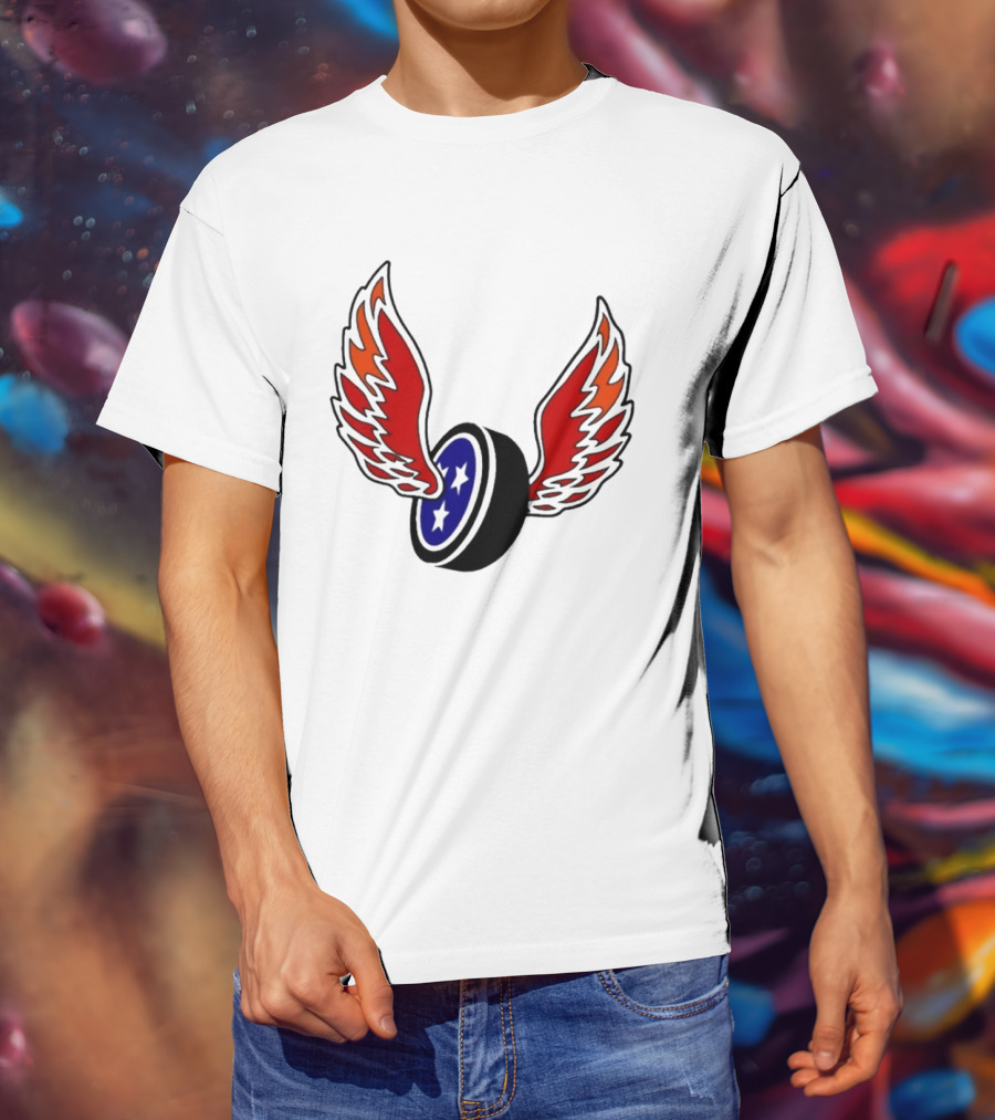 Joey Aguilar Knoxville Speed Three Star Winged Wheel T-Shirt
