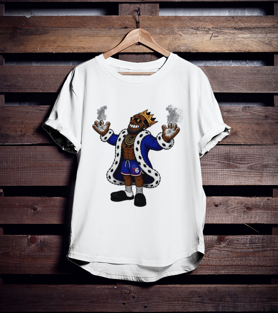 Philadelphia 76ers Muppet King With Crown And Robe T-Shirt