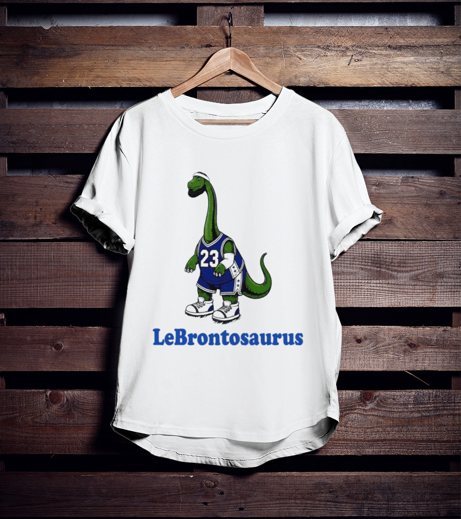 LeBrontosaurus 23 Dinosaur Basketball Player T-Shirt