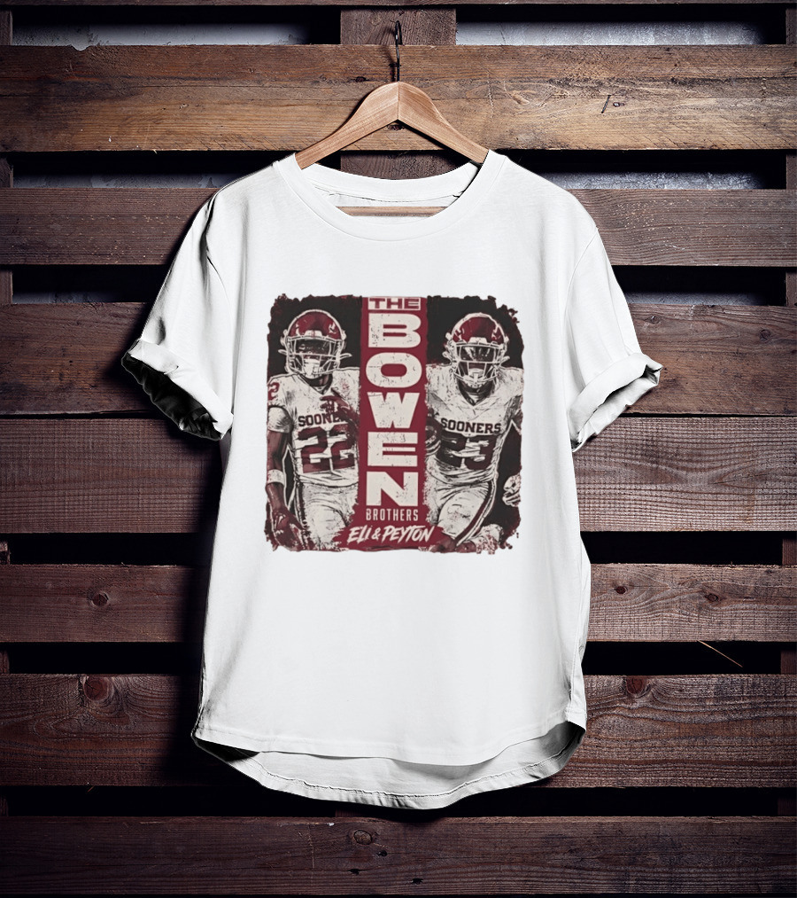 Oklahoma Sooners The Bowen Brothers Eli & Peyton Football Team T-Shirt