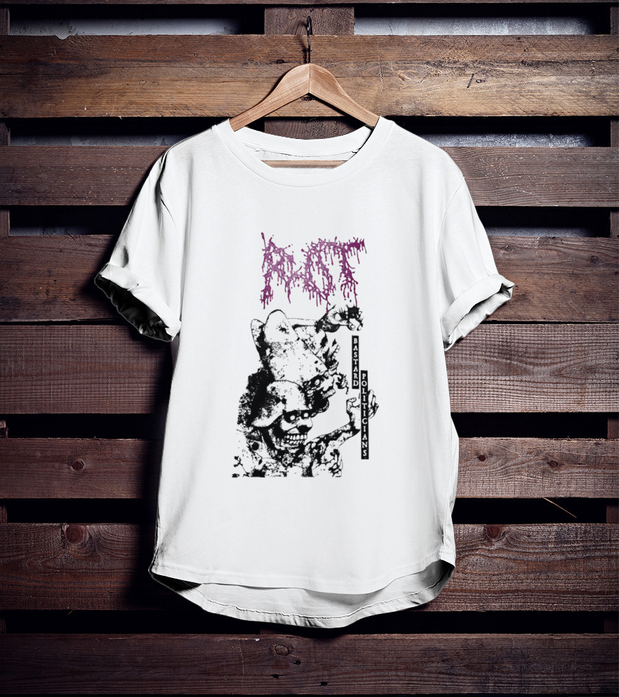 Rot Bastard Politicians Skeleton Clown Art Mockery T-Shirt