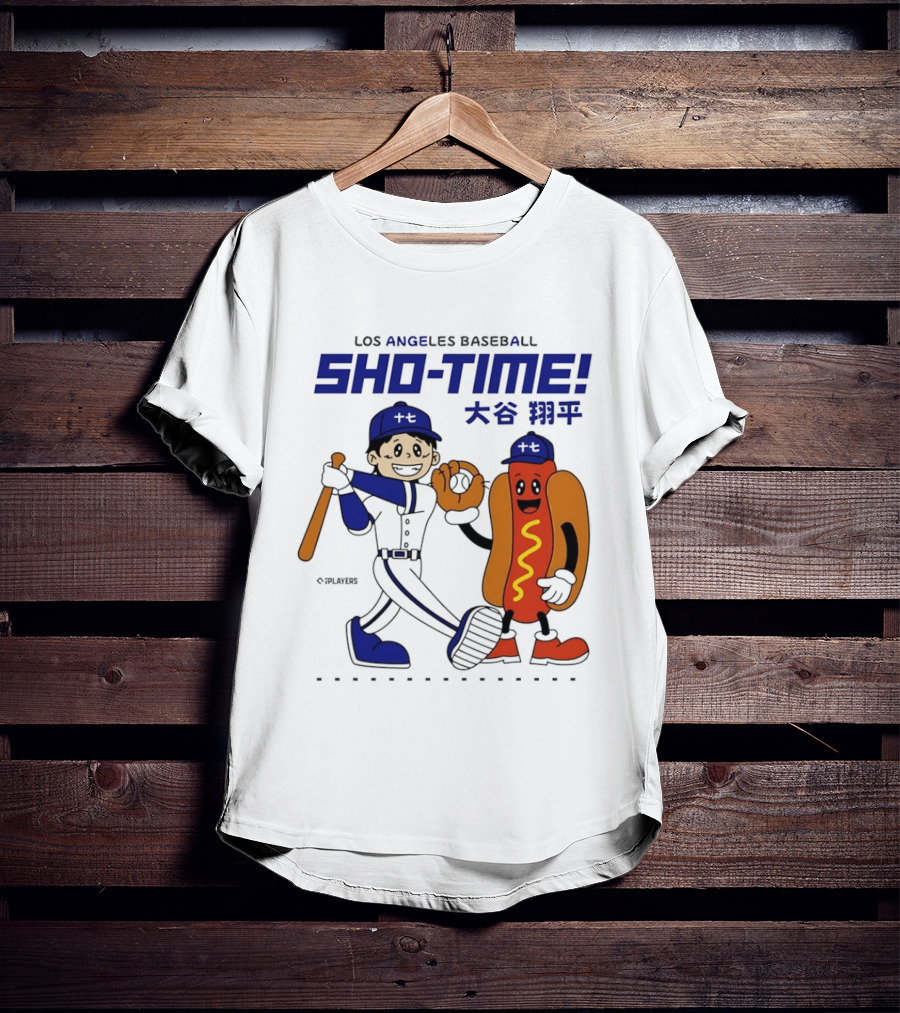 Los Angeles Baseball Shohei Ohtani Sho Time Animated Characters T-Shirt