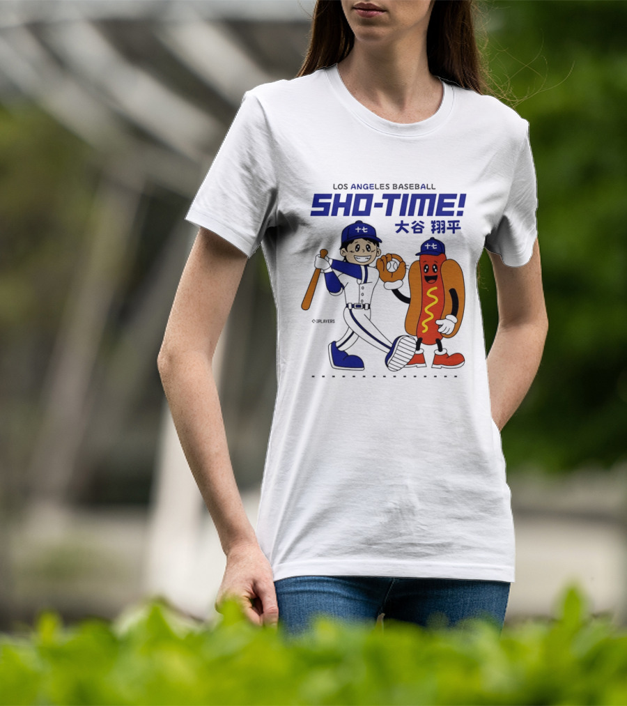Los Angeles Baseball Shohei Ohtani Sho Time Animated Characters T-Shirt