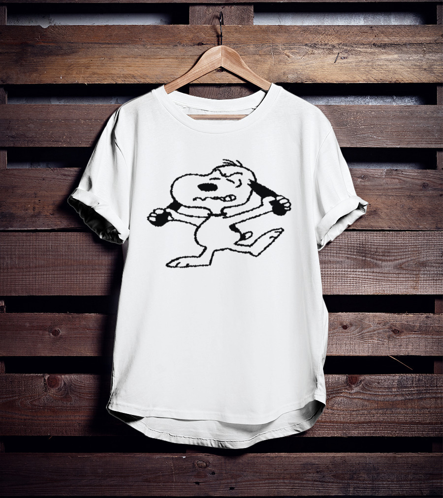 Snoopy Holding Knives Cartoon T-Shirt
