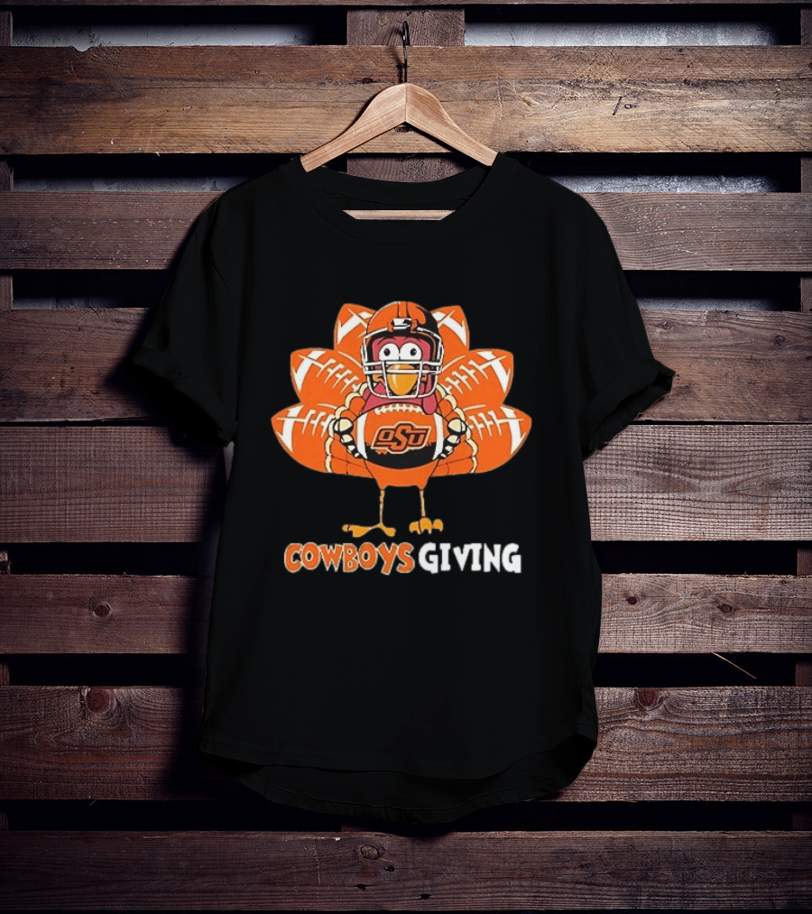 CowboysGiving Oklahoma State OSU Turkey Football Thanksgiving 2025 T-Shirt