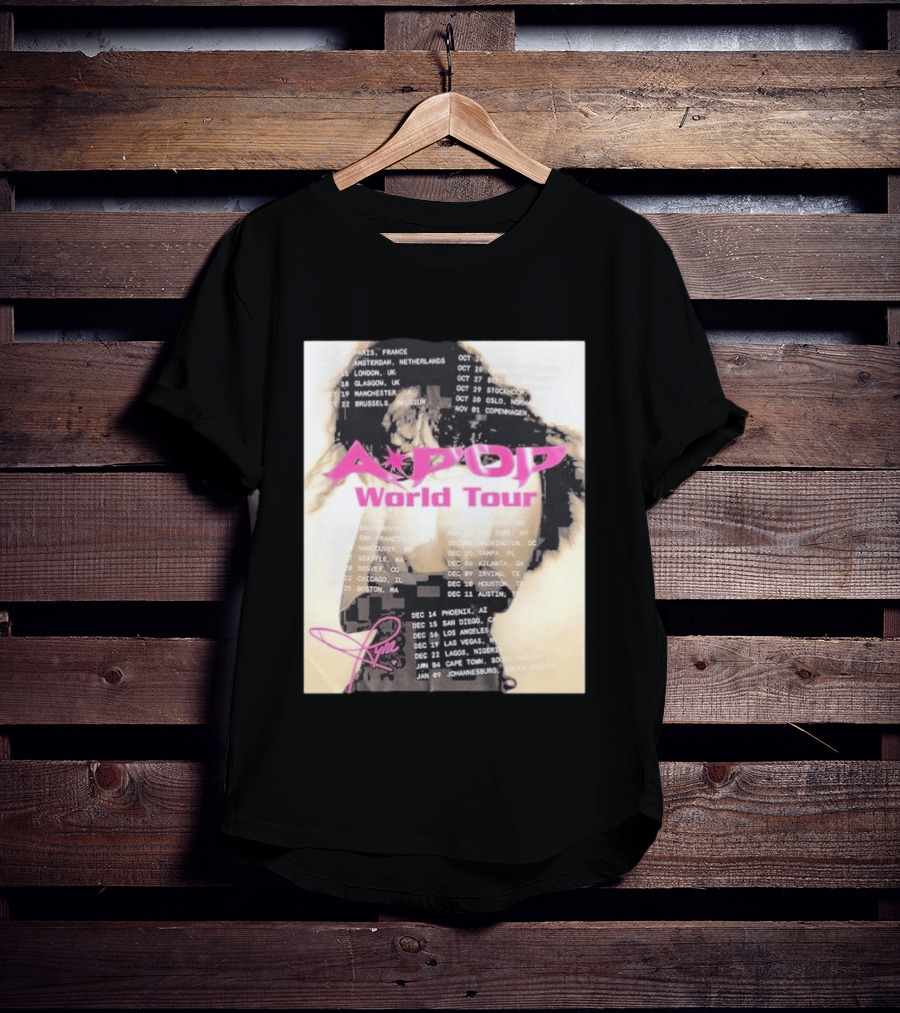 Tyla A Pop World Tour 2026 Paris Amsterdam London Dates And Signature T-Shirt