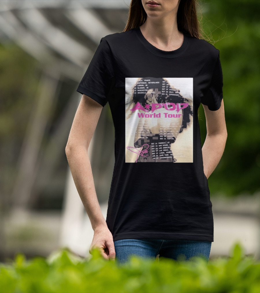 Tyla A Pop World Tour 2026 Paris Amsterdam London Dates And Signature T-Shirt