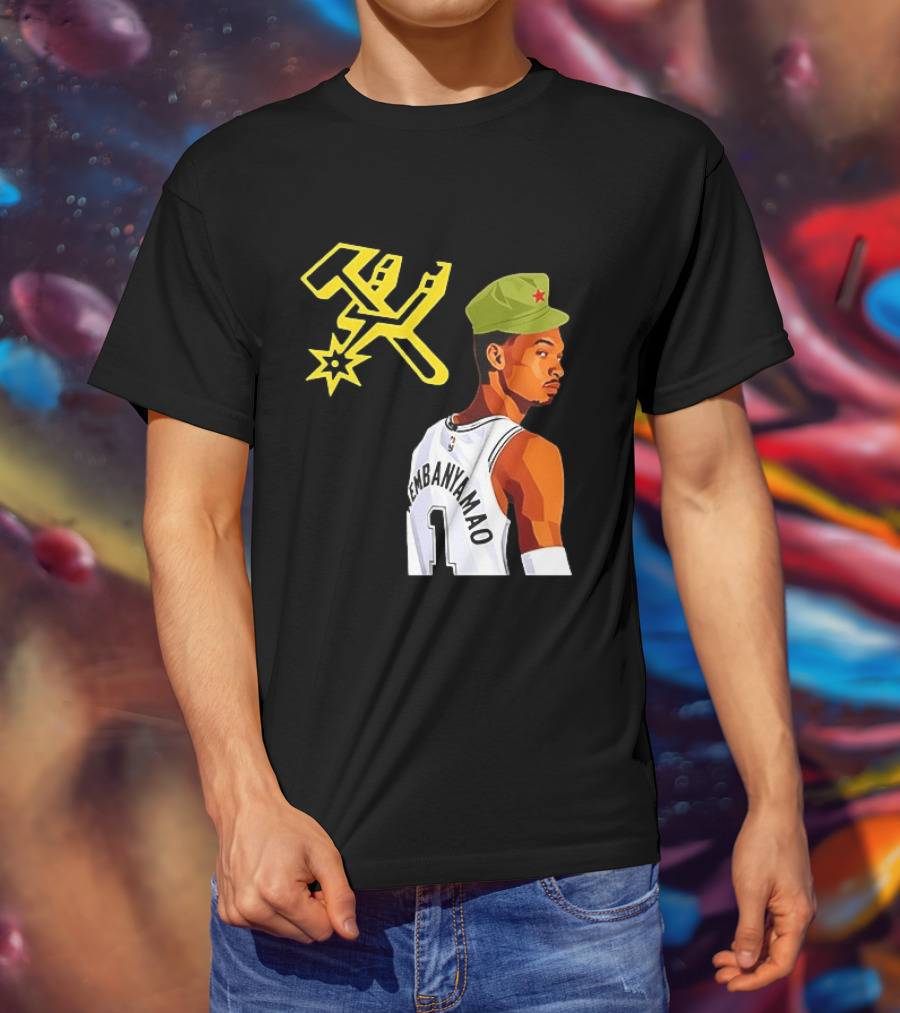 Victor Wembanyama Wemby Mao Communist Red Star Basketball Player Jersey T-Shirt