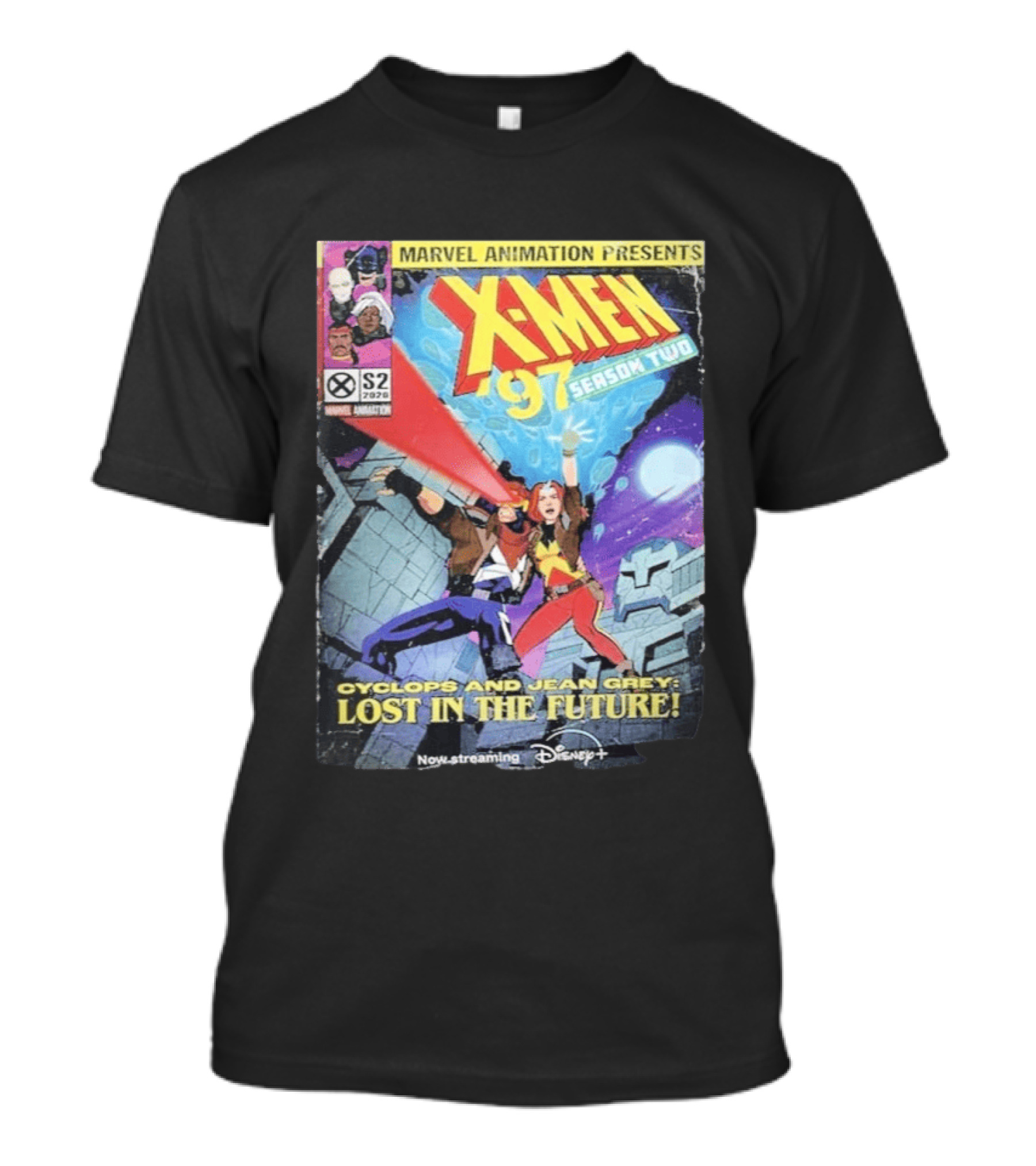 X Men 97 Season 2 Cyclops And Jean Grey Lost In The Future Time Travel Streaming On Disney Plus T-Shirt
