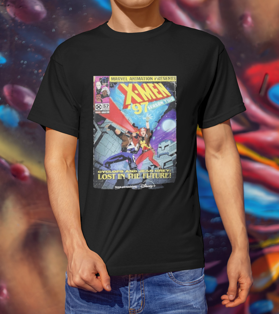X Men 97 Season 2 Cyclops And Jean Grey Lost In The Future Time Travel Streaming On Disney Plus T-Shirt