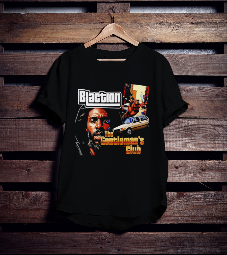 Blaction The Gentleman's Club Smoking Man Beige Sedan T-Shirt