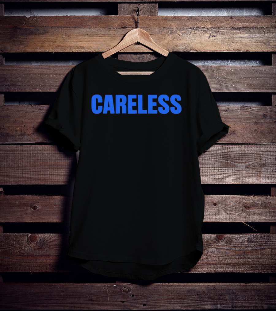 Careless Minimalist Bold Blue T-Shirt